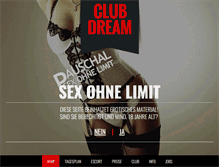 Tablet Screenshot of club-dream.ch